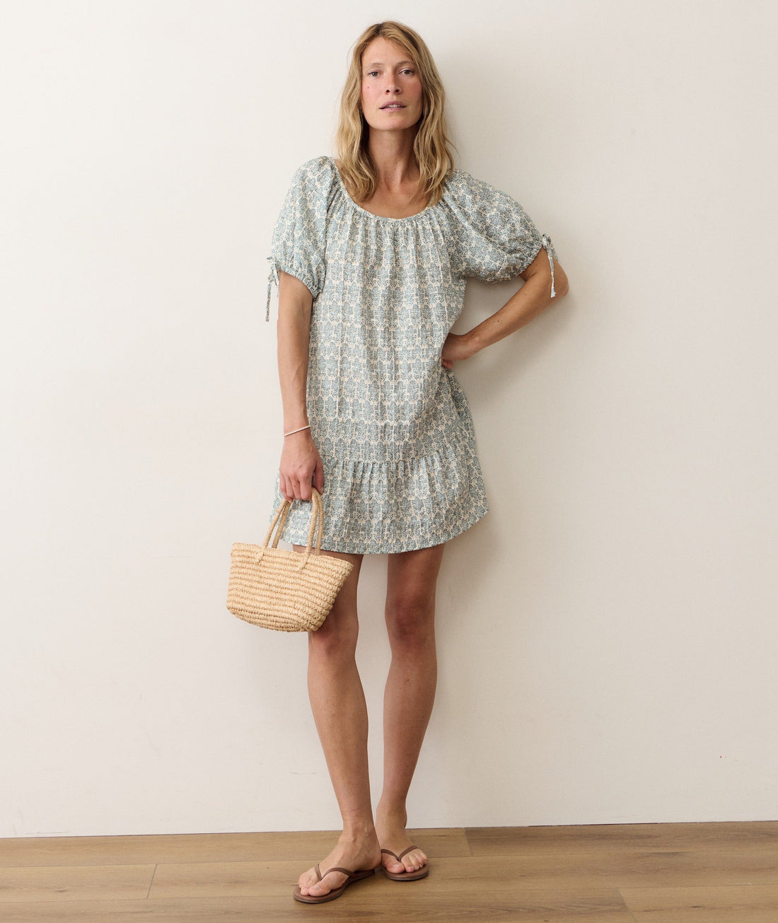 Mini dress on a hanger in store