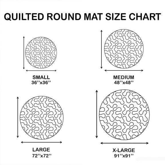 Halloween Skeleton Vortex Quilted Illusion Round Mat Spooky Halloween Decor Gifts For Skeleton Lovers - Foxy23shop