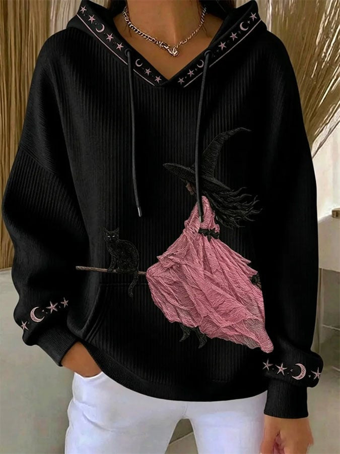 Witch Era Hoodie Breast Cancer Awareness Apparel Halloween Gift For Wife - Foxy23shop