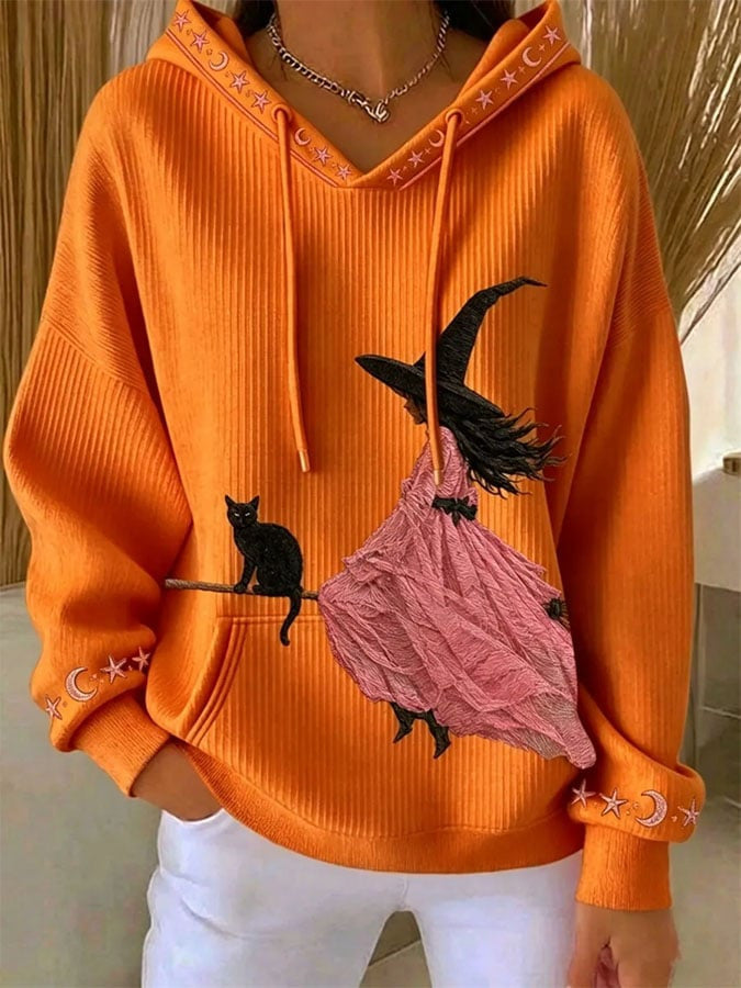 Witch Era Hoodie Breast Cancer Awareness Apparel Halloween Gift For Wife - Foxy23shop