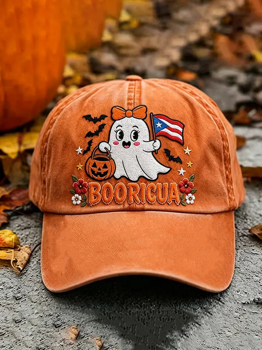 Halloween In Puerto Rico Ghost Art Hat Halloween Baseball Cap Best Gifts Idea