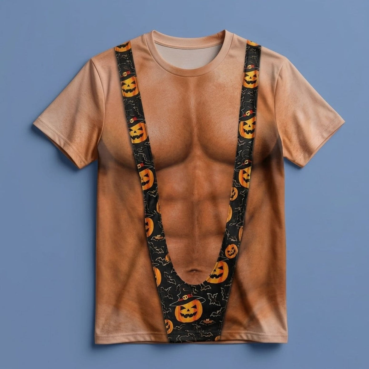 Pumpkin Suspender Body Halloween Shirt Funny Graphic Tee Humorous Gifts For Fans