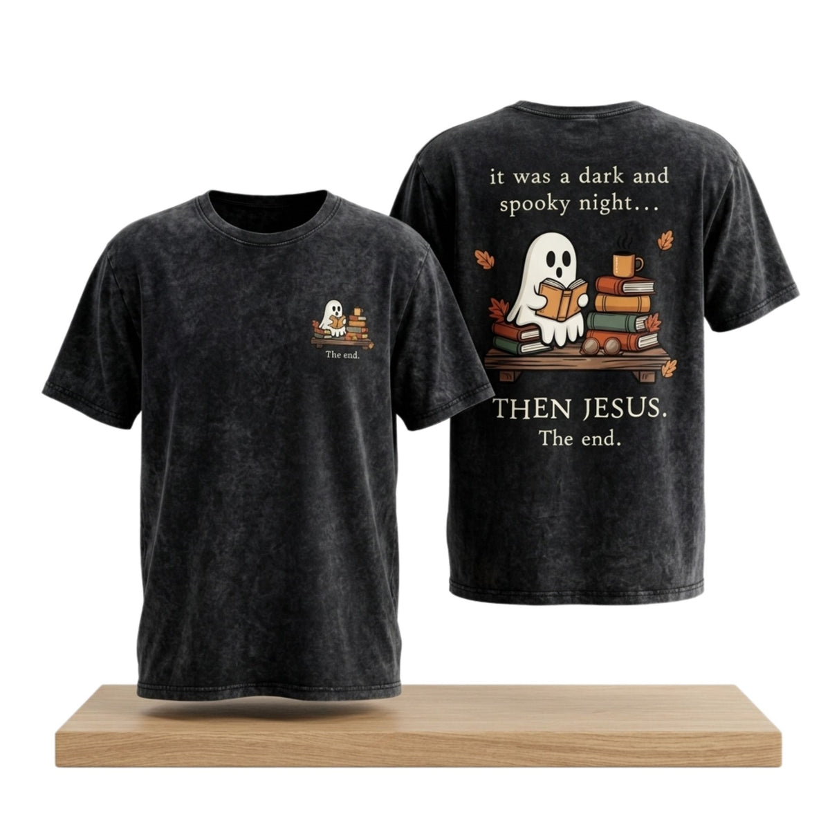 It Was A Dark And Spooky Night Then Jesus Halloween 2026 T-Shirt Halloween Gifts For Christians