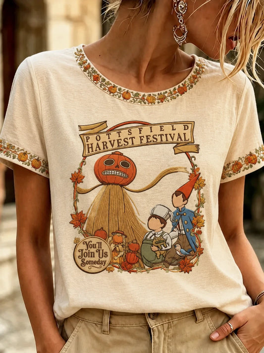 Autumn Halloween You'll Join Us Someday T-Shirt Halloween Clothes Presents For Mother