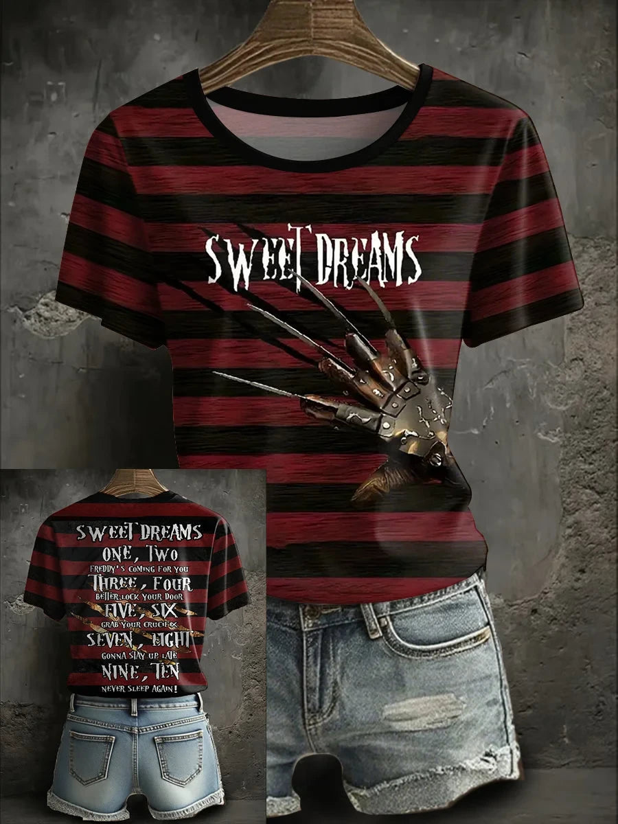 Halloween Horror Nightmare Sweet Dreams Shirt Halloween Merch Gifts For Her