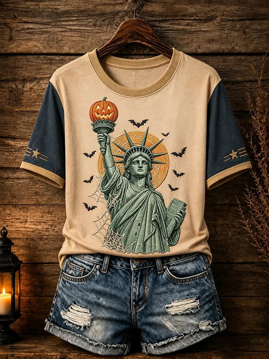 Statue Of Liberty Patriotic Design Halloween Shirt Halloween Clothes Gifts Ideas