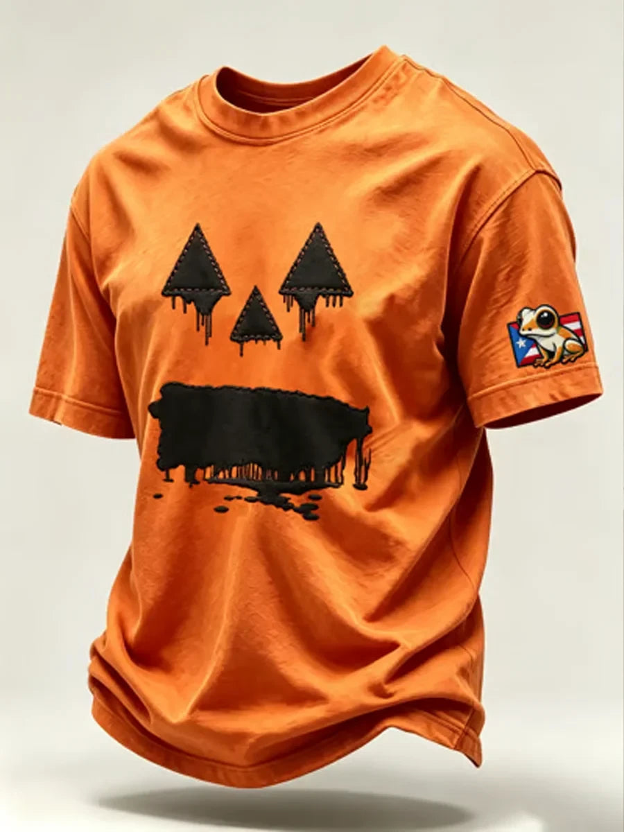 Halloween In Puerto Rico Pumpkin Art Shirt Halloween Merch Gifts For Dad