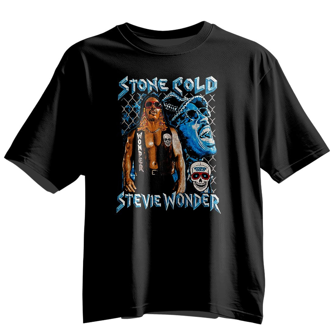 Stevie Wonder X Stone Cold T-Shirt Stevie Wonder Merch Presents For Fans - Foxy23shop