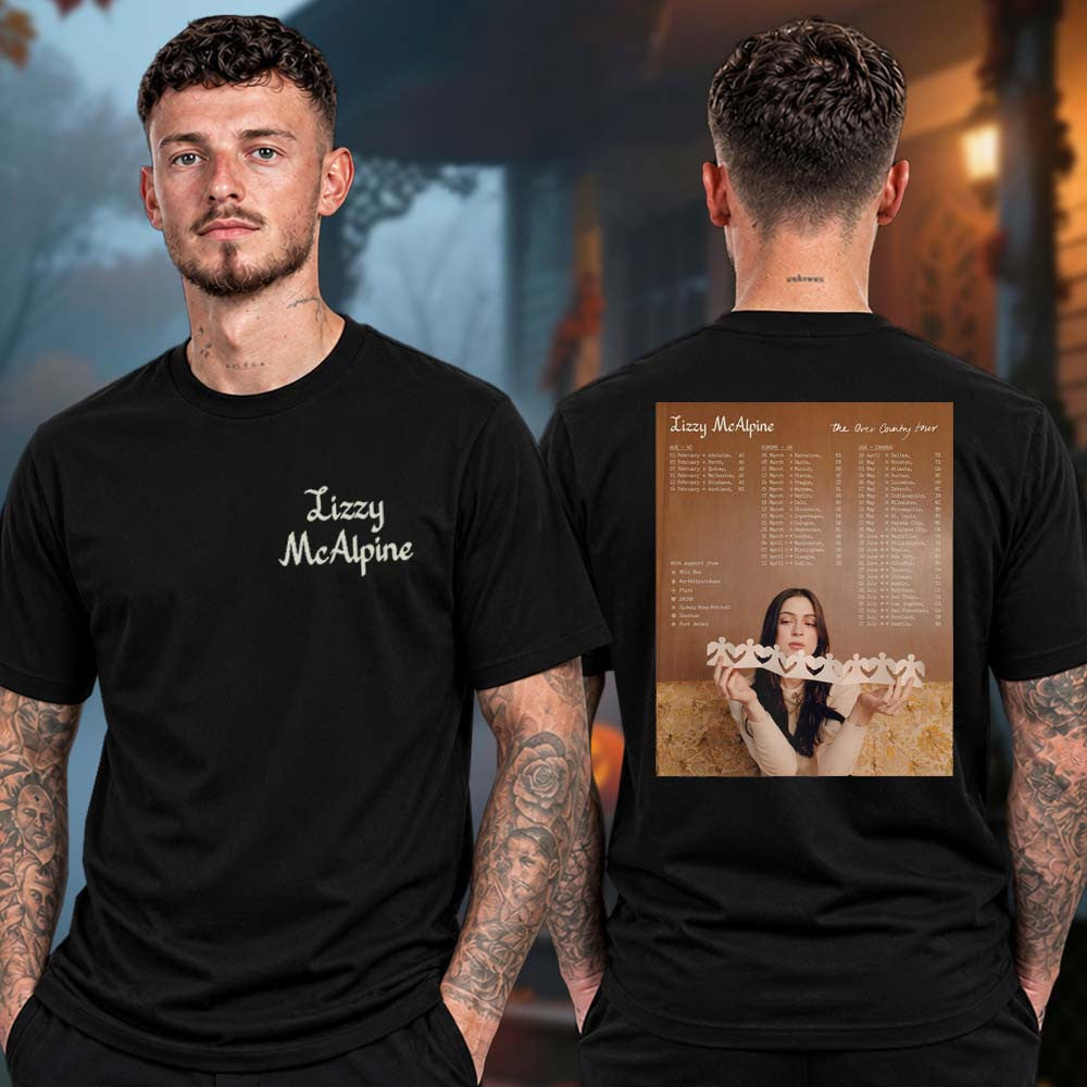 Lizzy McAlpine The Over Country World Tour 2027 Tour Dates T-Shirt Lizzy McAlpine Lover Gift Ideas - Foxy23shop