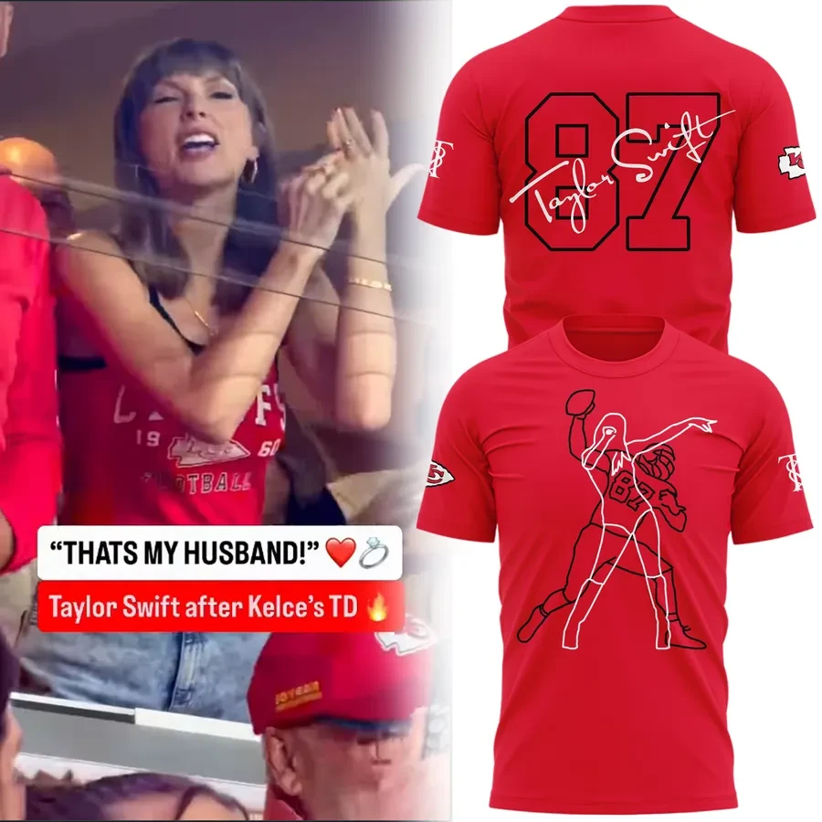 Taylor Swift X Travis Kelce That's My Husband T-Shirt Presents Ideas For Swifties - Foxy23shop