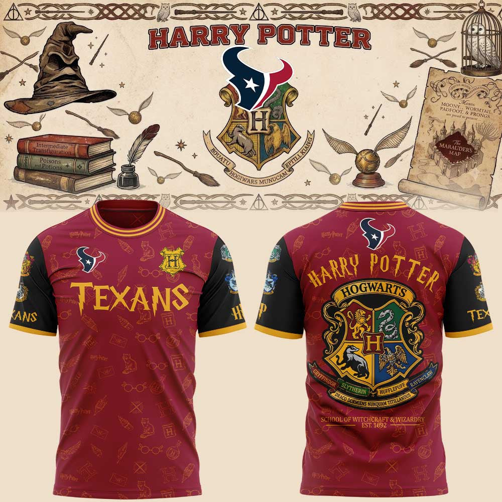Houston Texans Harry Potter Night 2026 T-Shirt Houston Texans Merch Fan Gear - Foxy23shop