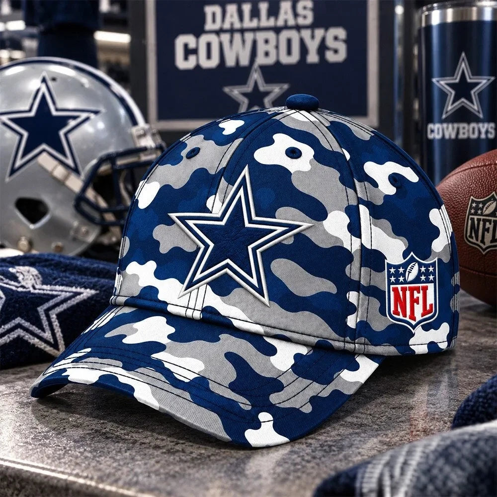 Dallas Cowboys Camo Concept Fan Hat 2026 NFL Baseball Cap Cowboys Nation Gifts - Foxy23shop