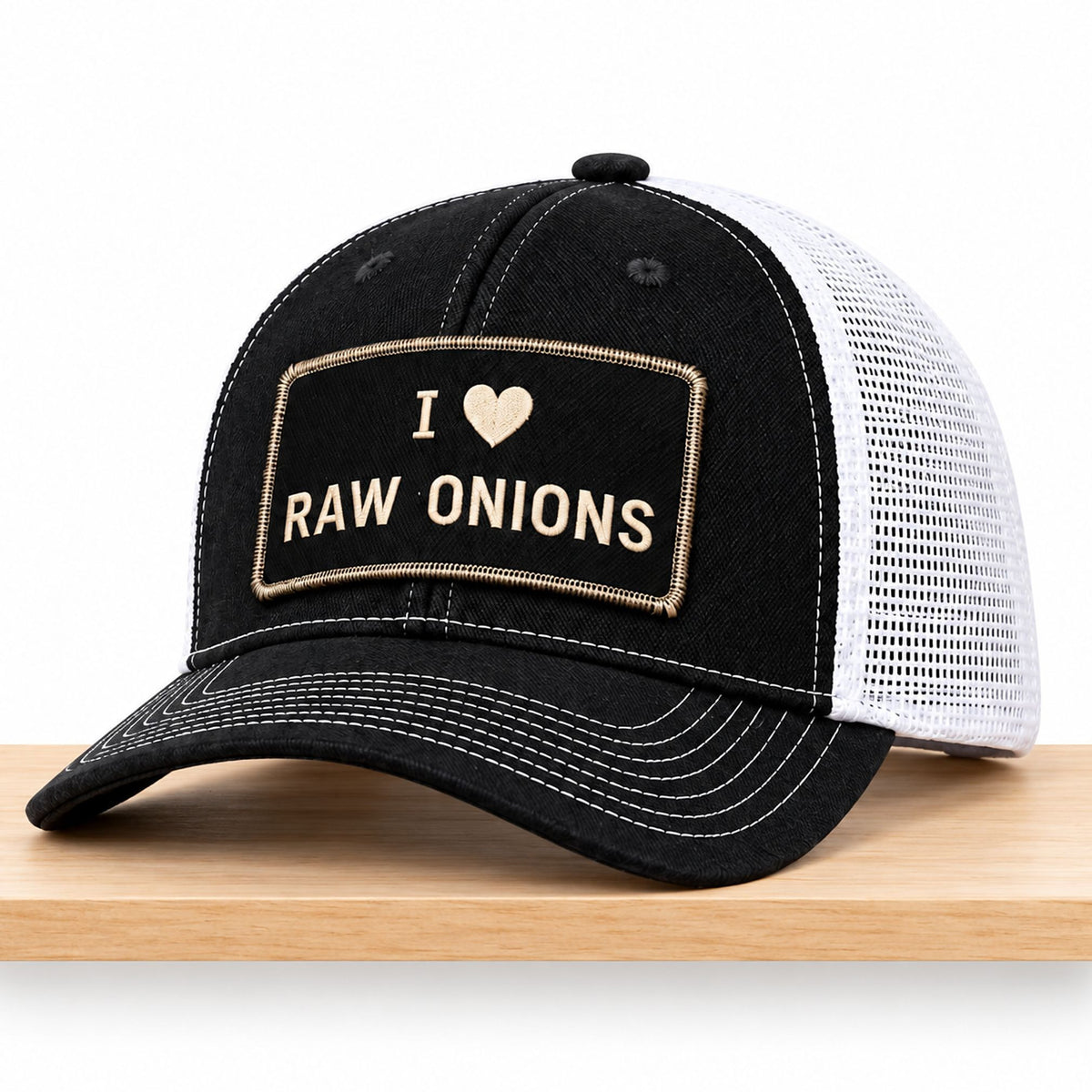 I Love Raw Onions 2026 Trucker Hat Funny Saying Cap Gifts For Besties - Foxy23shop