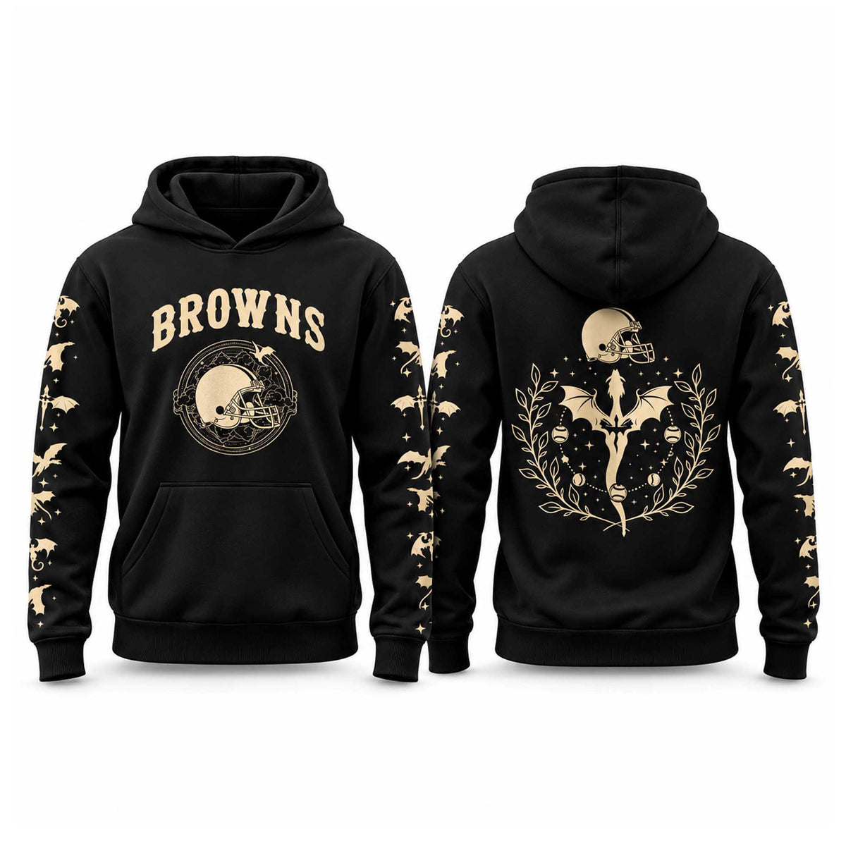 Cleveland Browns 2026 Fourth Wings Night Hoodie Cleveland Browns Apparel Fan Gear - Foxy23shop