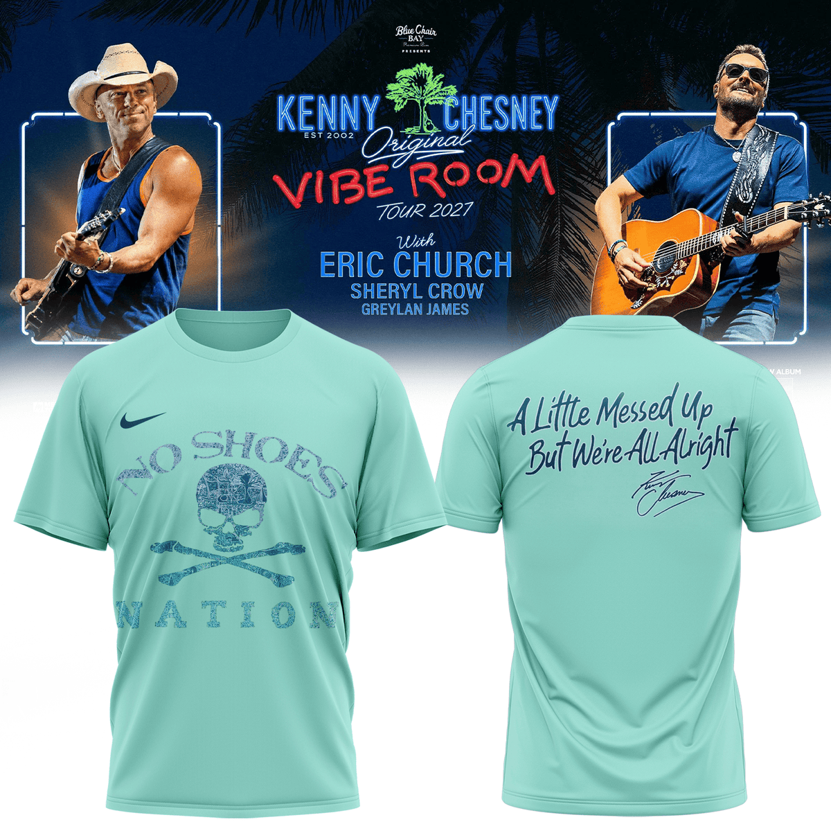 Kenny Chesney Merch The Original Vibe Room Tour 2027 T-Shirt Presents For Fans - Foxy23shop