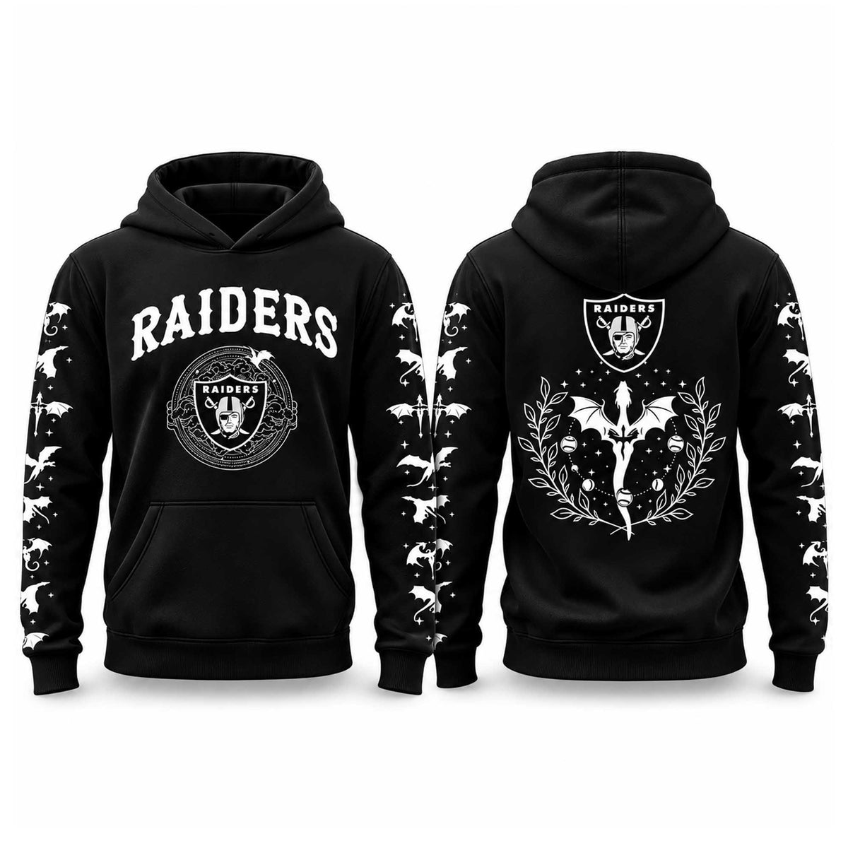 Las Vegas Raiders 2026 Fourth Wings Night Hoodie Las Vegas Raiders Merch Football Lover Gifts - Foxy23shop
