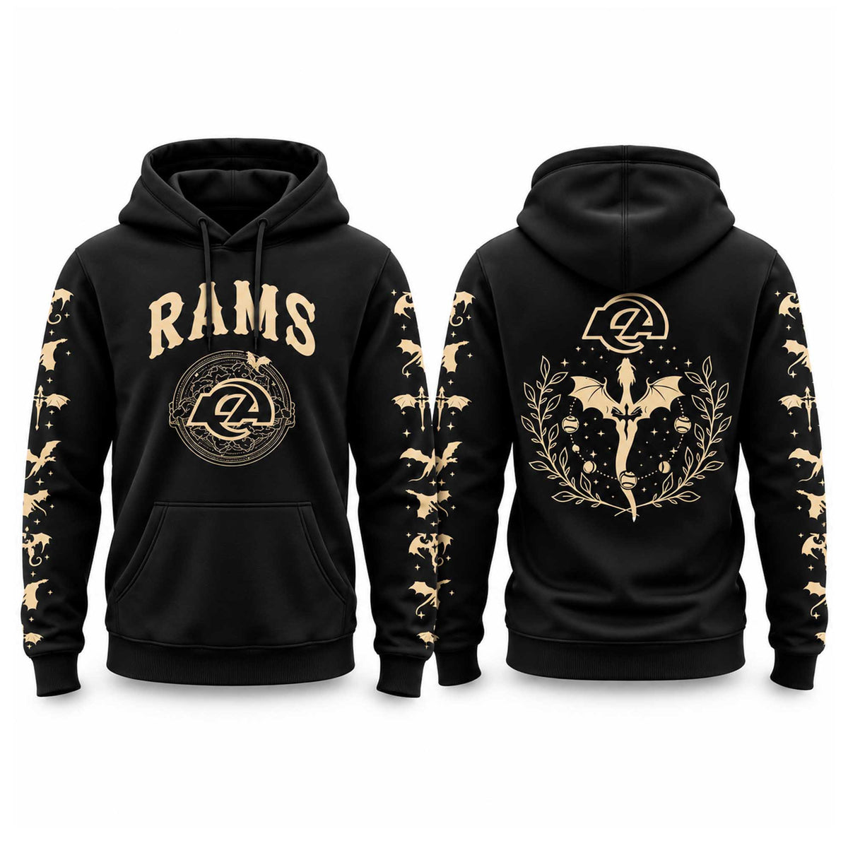 Los Angeles Rams 2026 Fourth Wings Night Hoodie Los Angeles Rams Merch Fan Gear - Foxy23shop