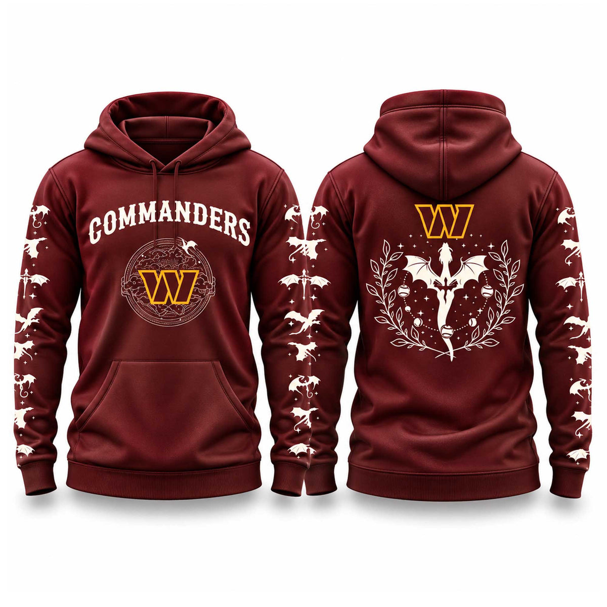 Washington Commanders 2026 Fourth Wings Night Hoodie Washington Commanders Merch Fan Gear - Foxy23shop