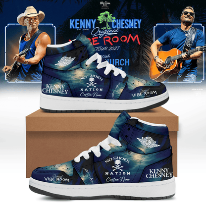 Custom Kenny Chesney The Original Vibe Room Tour 2027 Sneakers Kenny Chesney Merch Country Lover Gifts - Foxy23shop