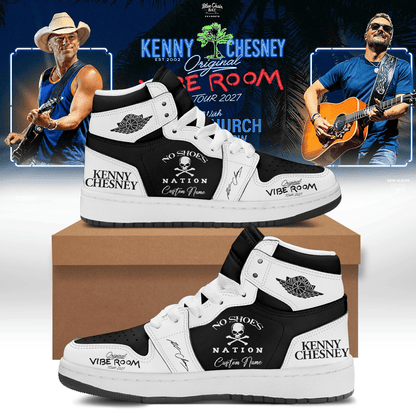 Custom Kenny Chesney The Original Vibe Room Tour 2027 Sneakers Kenny Chesney Merch Gift For Fans - Foxy23shop