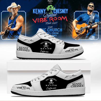 Custom Kenny Chesney The Original Vibe Room Tour 2027 Sneakers Kenny Chesney Shoes - Foxy23shop