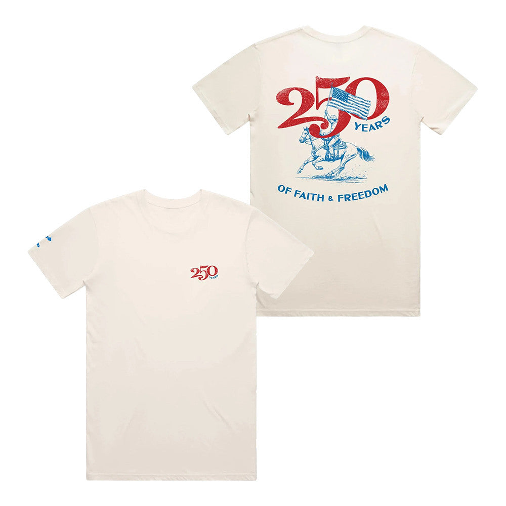 Turning Point USA Merch 250 Years Of Faith And Freedom T-Shirt Presents For Patriots - Foxy23shop