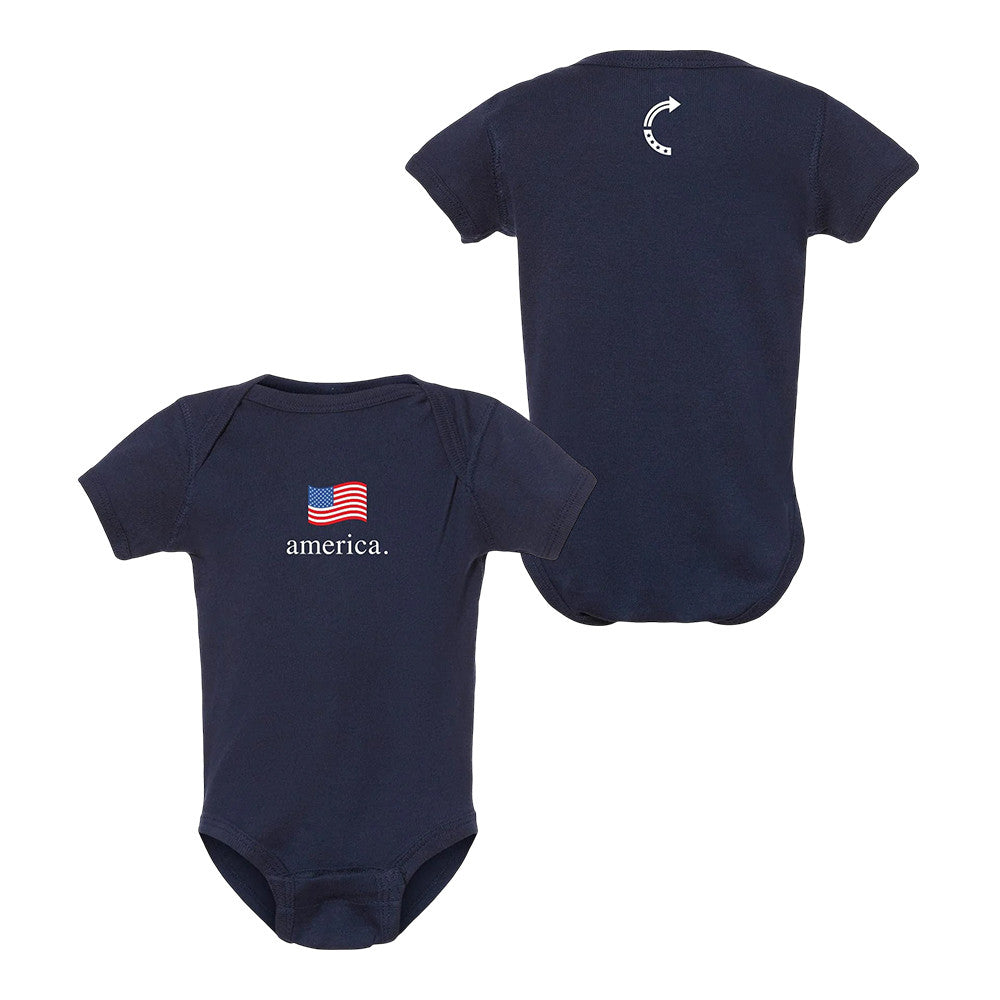 Turning Point USA Merch America Flag Onesie Gift Ideas For Patriots - Foxy23shop
