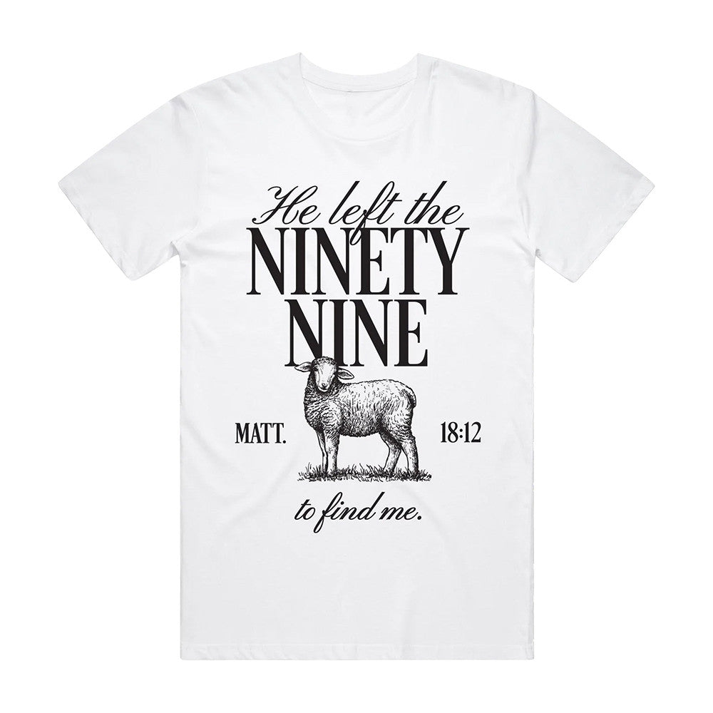 Turning Point USA Merch He Left The Ninety Nine Bible Verse T-Shirt Christian Gift Ideas - Foxy23shop