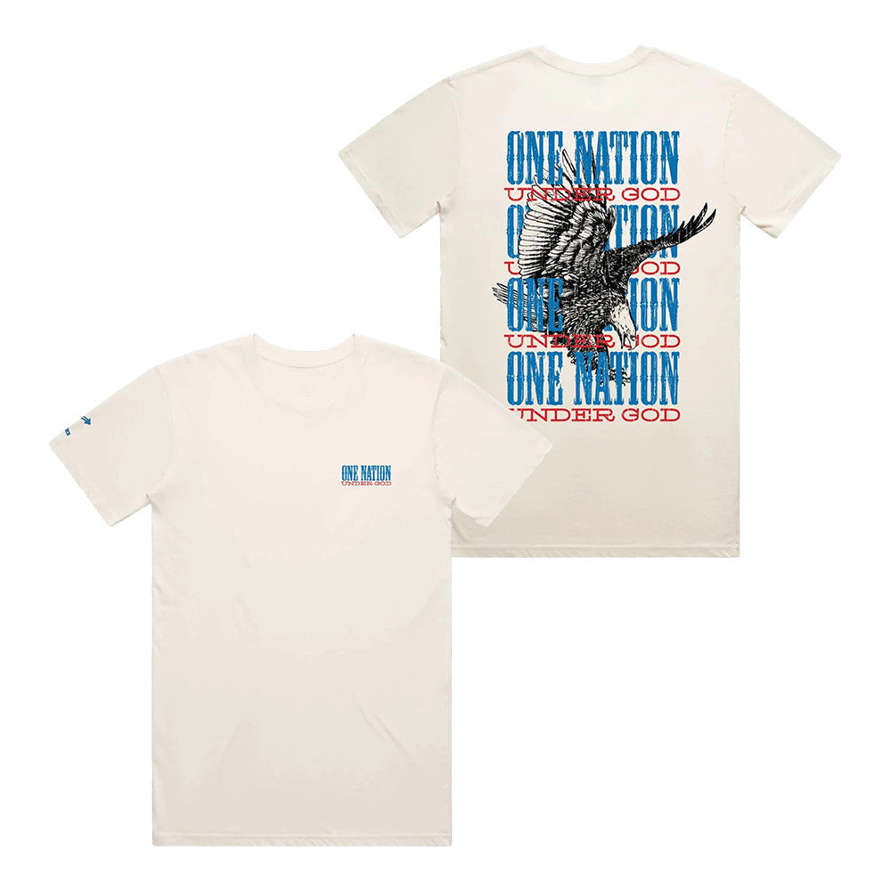 Turning Point USA Merch One Nation Under God T-Shirt Gifts For Christians - Foxy23shop
