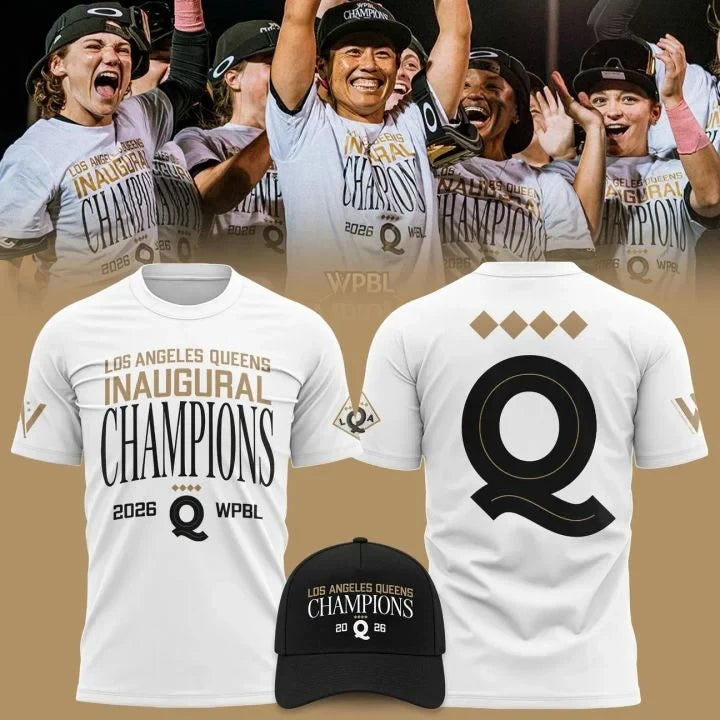 Los Angeles Queens 2026 WPBL Champions T-Shirt Los Angeles Queens Clothes Fan Gear - Foxy23shop