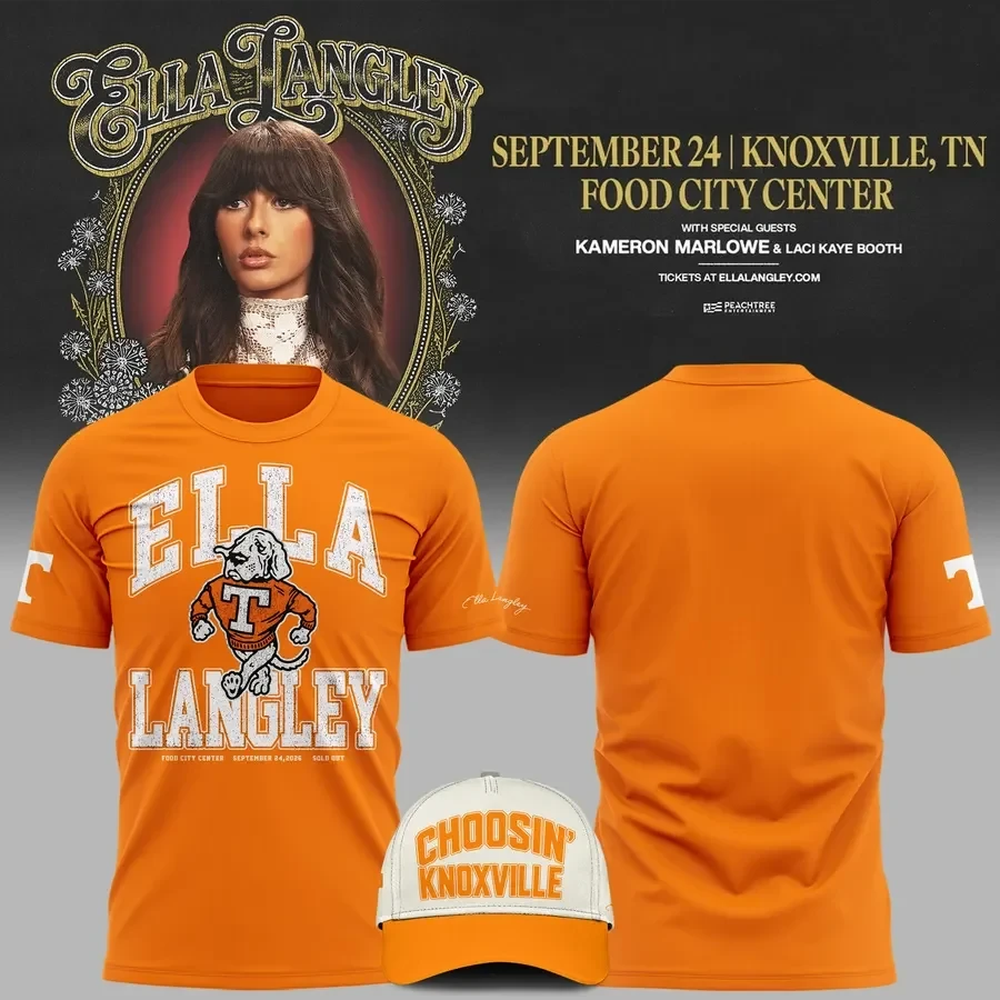 Ella Langley x Tennessee Volunteers Merch The Dandelion Tour 2026 T-Shirt Gifts For Music Lover - Foxy23shop