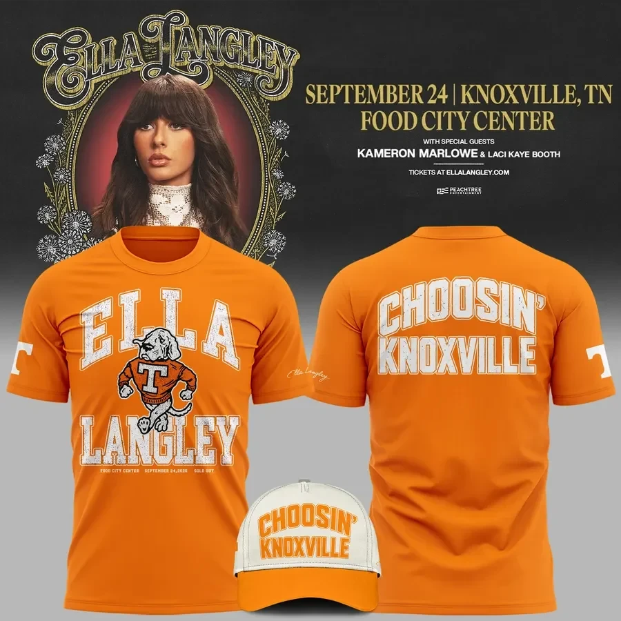 Ella Langley x Tennessee Volunteers Merch The Dandelion Tour 2026 T-Shirt Gifts For Vols Fan - Foxy23shop