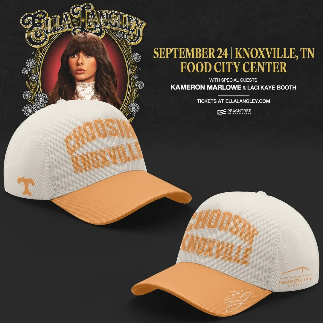 Ella Langley x Tennessee Volunteers The Dandelion Tour 2026 Hat Ella Langley Baseball Cap - Foxy23shop