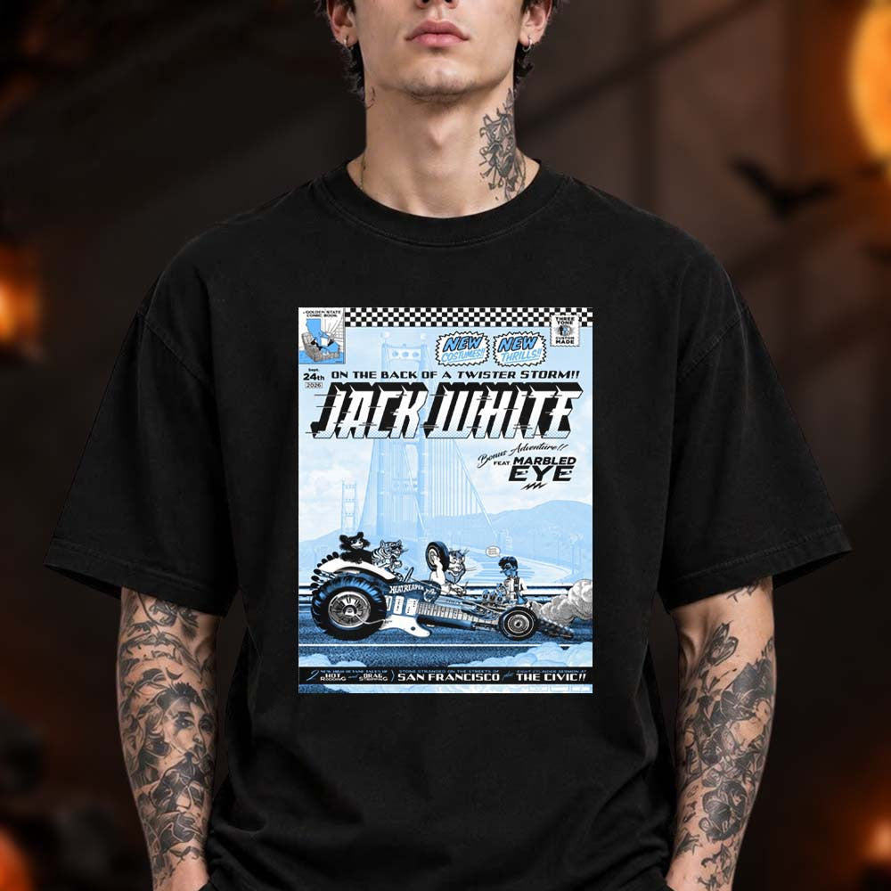Jack White San Francisco CA Event T-Shirt Jack White Merch Presents Gift For Fans - Foxy23shop