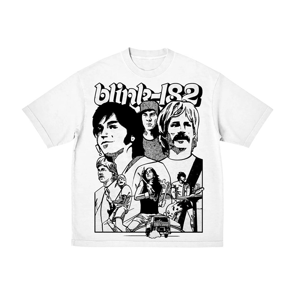 Blink 182 Merch First Date Band Practice White T-Shirt Gift For Blink 182 Lover - Foxy23shop