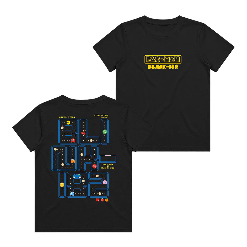 PAC MAN X BLINK 182 Youth Maze T-Shirt Blink 182 Merch Rock Lover Gifts - Foxy23shop
