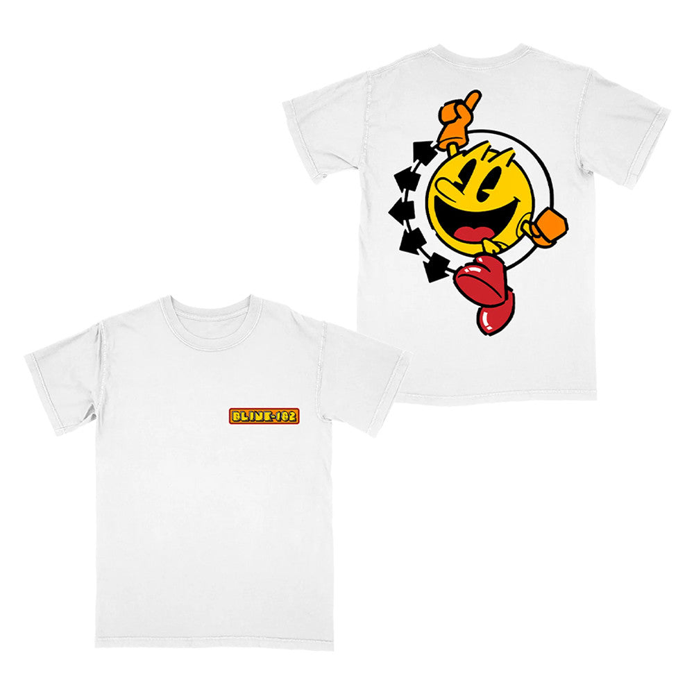 PAC MAN X BLINK 182 Smiley T-Shirt Blink 182 Merch Best Gifts For Music Lovers - Foxy23shop