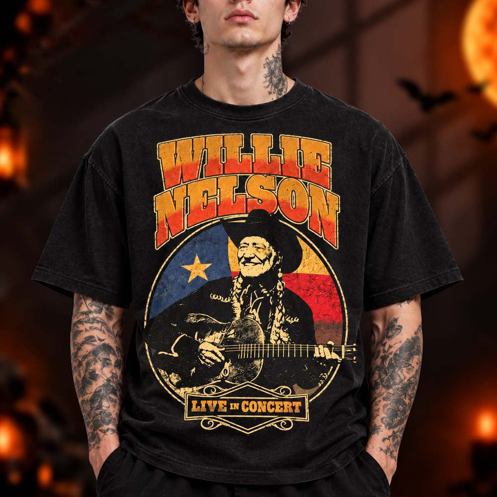 Willie Nelson Merch Collection Philadelphia PA Event T-Shirt Willie Nelson Lover Gifts - Foxy23shop