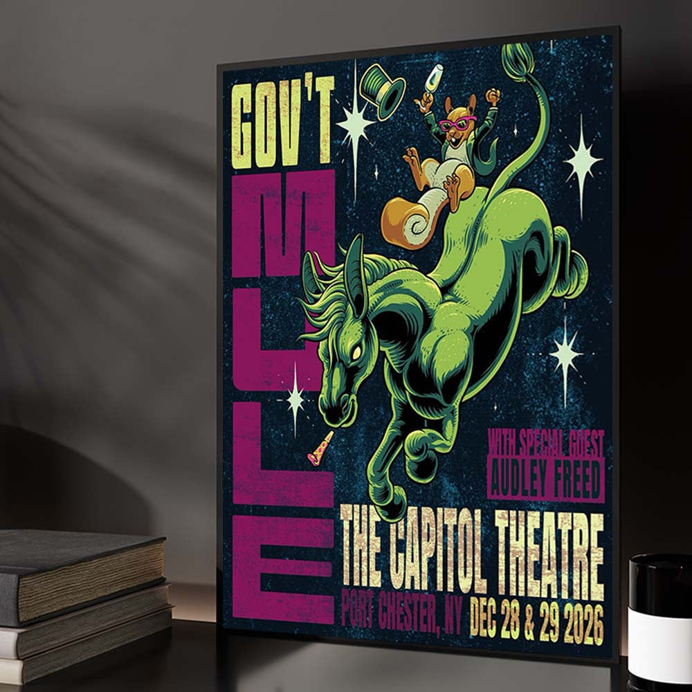 Gov't Mule Port Chester NY Event Poster Best Wall Decor Gifts For Rock Lovers - Foxy23shop