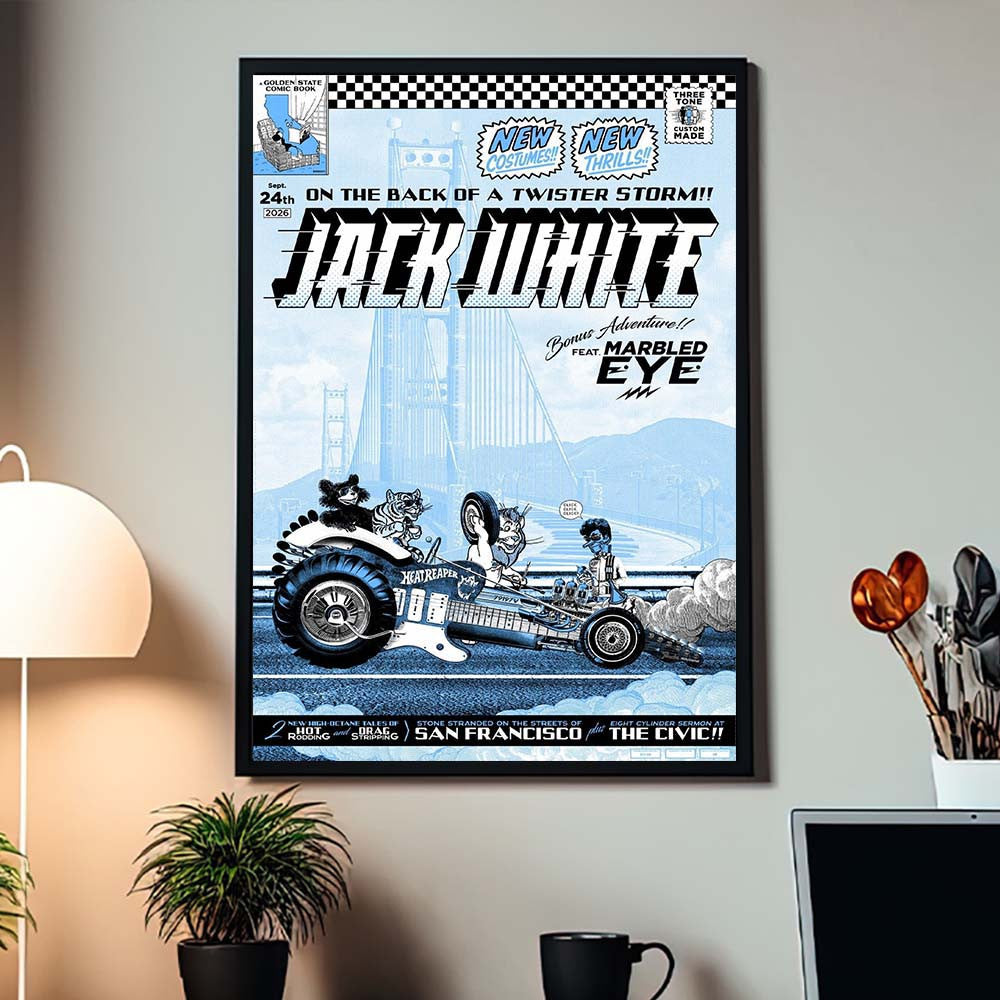Jack White San Francisco CA 2026 Event Poster Best Wall Decor Jack White Lover Gifts - Foxy23shop