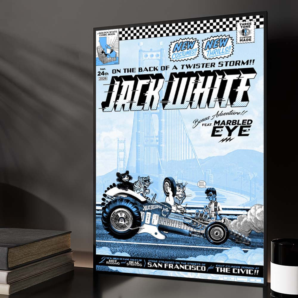 Jack White San Francisco CA Event Poster Jack White Merch Presents For Music Lover - Foxy23shop