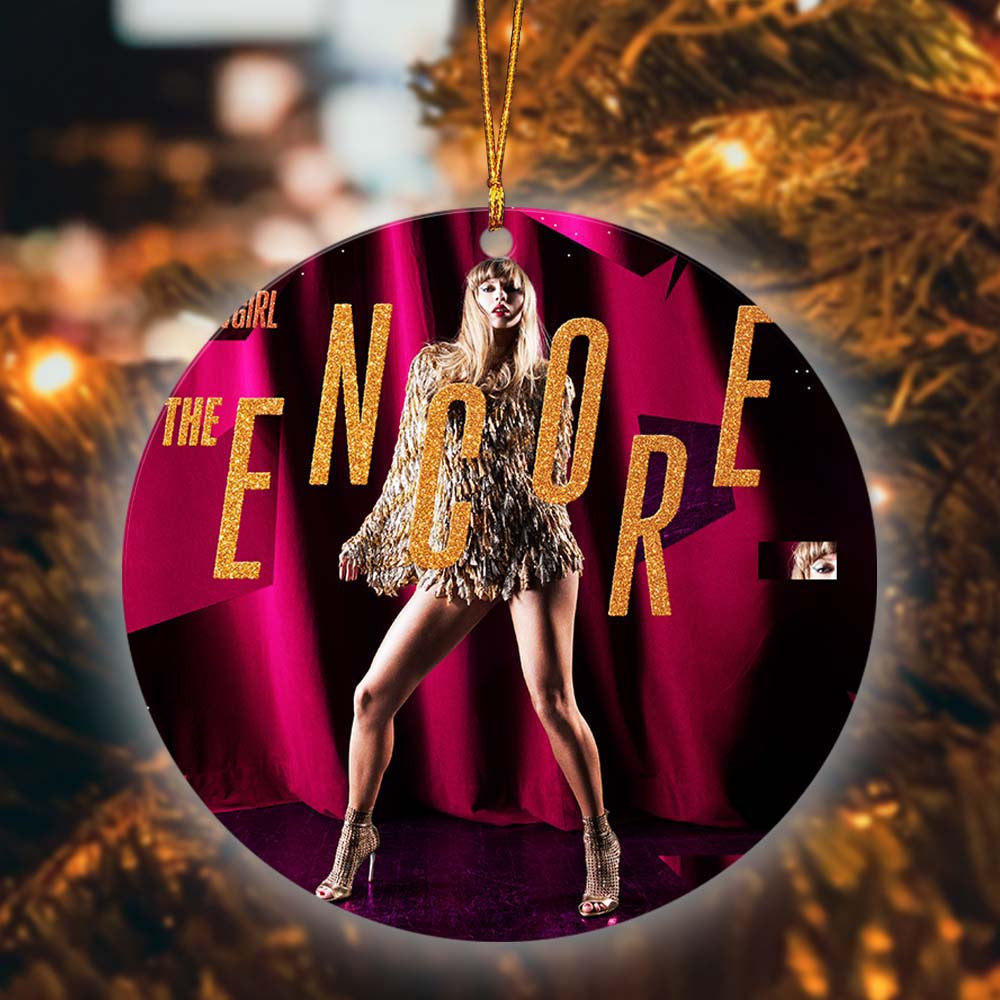 Taylor Swift The Life Of A Showgirl The Encore 2026 Christmas Ornament Xmas Gifts For Swifties - Foxy23shop