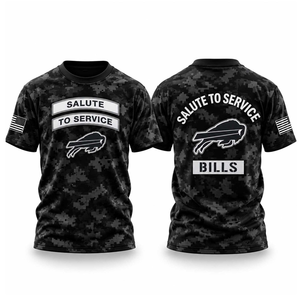 Buffalo Bills Merch 2026 NFL Salute To Service T-Shirt Best Gifts For Bills Mafia - Foxy23shop