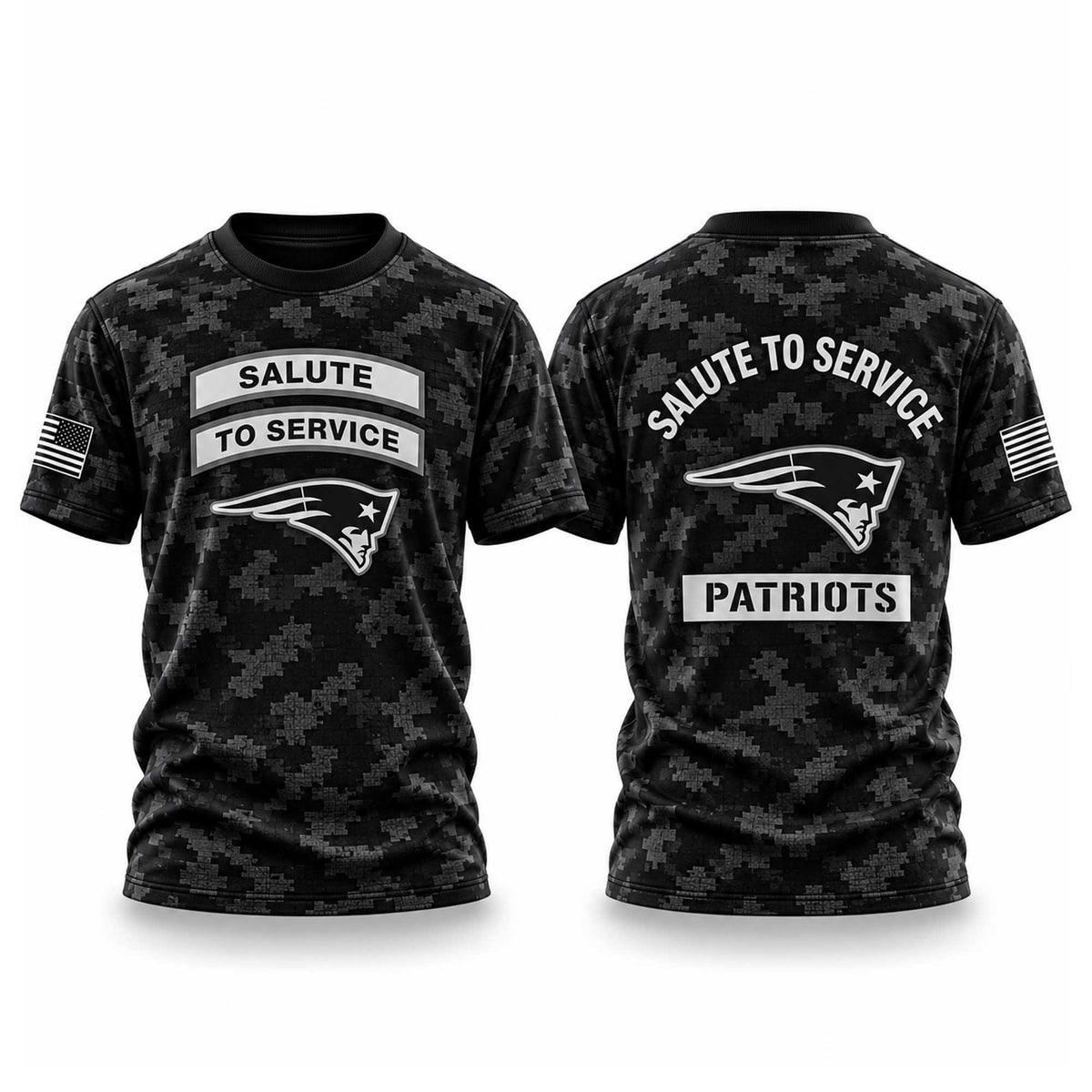 New England Patriots Salute To Service 2026 NFL T-Shirt New England Patriots Merch Gift For Fans - Foxy23shop