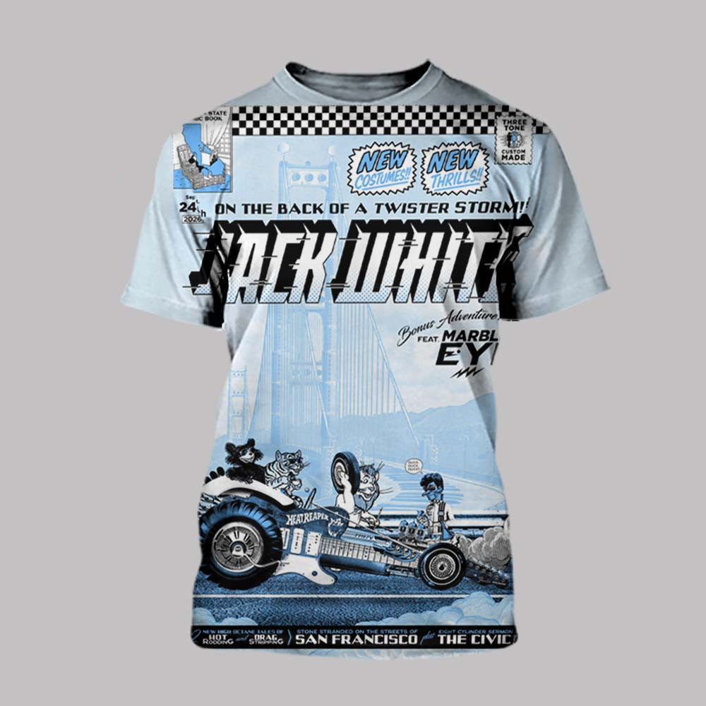 Jack White San Francisco CA Event T-Shirt Jack White Merch Presents For Music Lovers - Foxy23shop