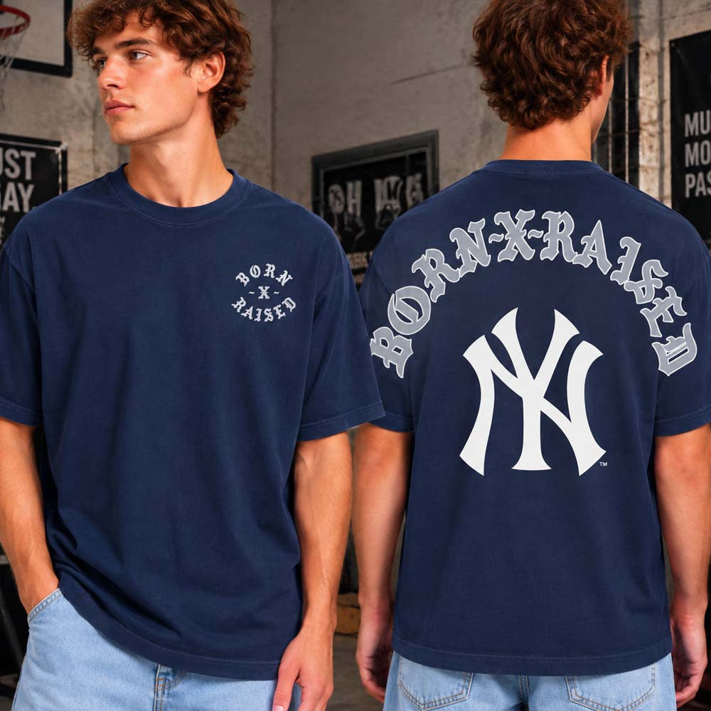 Born X Raised Merch New York Yankees The Majors T-Shirt Gifts For Baseball Lover - Foxy23shop