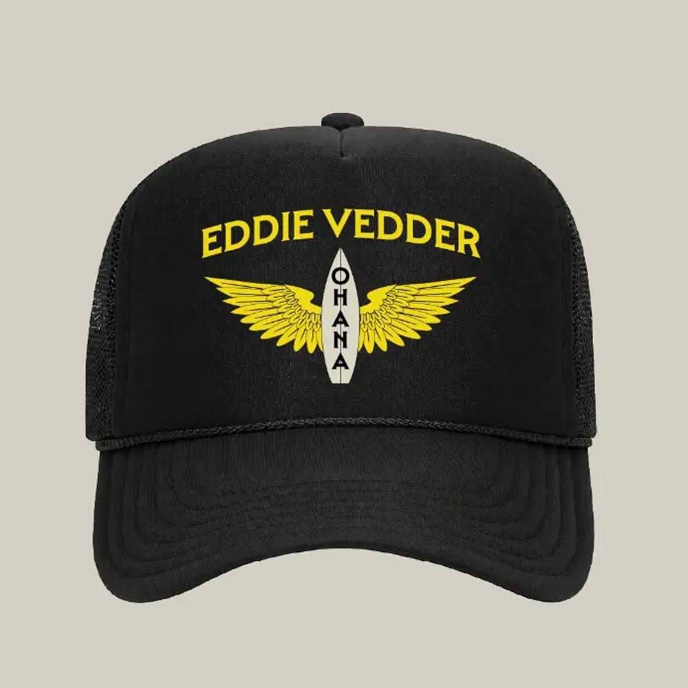 Eddie Vedder Ohana Festival 2026 Trucker Hat Eddie Vedder Merch Gifts For Music Lover - Foxy23shop