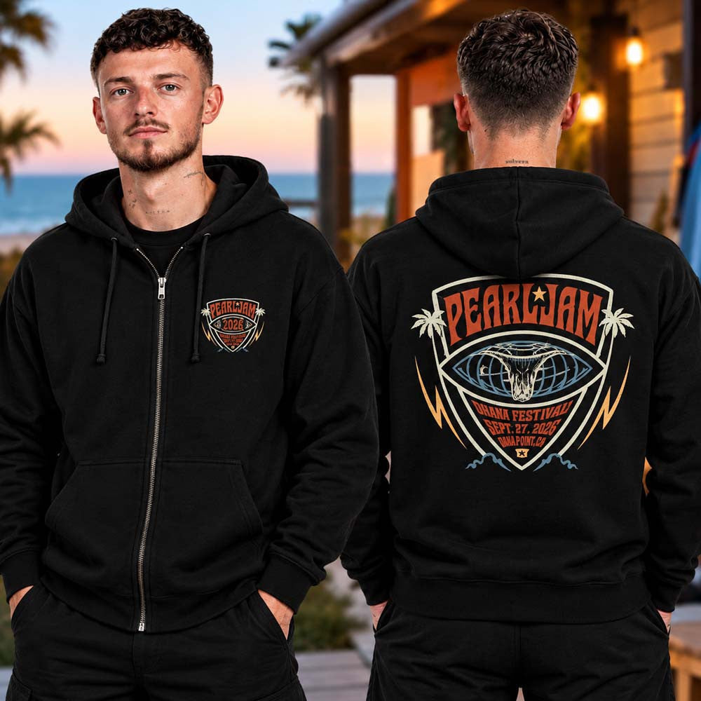 Pearl Jam Merch Ohana Festival 2026 Zip Hoodie Pearl Jam Lover Gift Ideas - Foxy23shop