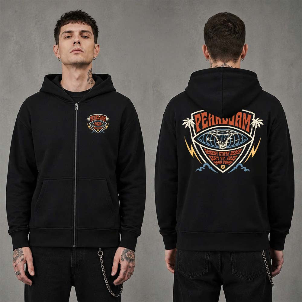 Pearl Jam Ohana Festival 2026 Merch Event Big Kahuna Zip Hoodie Pearl Jam Fans Gift - Foxy23shop