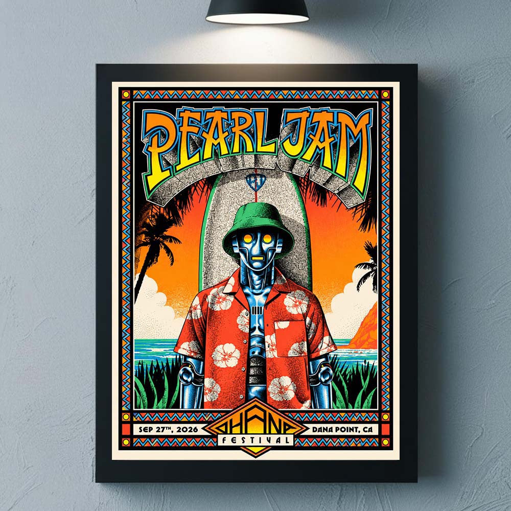 Pearl Jam Ohana Festival 2026 Poster Pearl Jam Merch Gifts For Rock Lovers - Foxy23shop